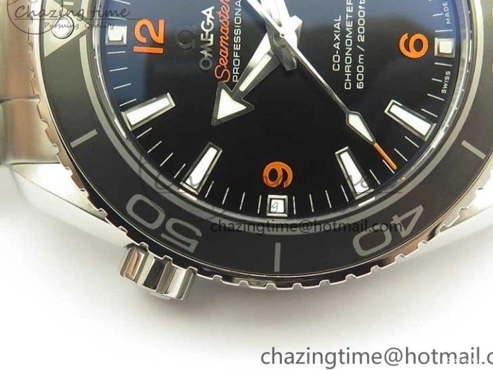 1218 Durable Planet Ocean Professional Ceramic Bezel 45.5mm 1:1 VSF Best Edition Orange Markers on SS Bracelet A8500 Super Clone 8052